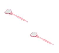 Beavorty 2 Pz Rasoio Facciale Kit Rasoio Per Sopracciglia Con Specchietto Modellatore Di Sopracciglia Con Specchio Kit Di Cosmetologia Raschietto Per Rosa Viso