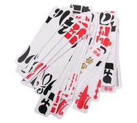 Beavorty 2 Set Carte da Gioco Cinesi Tradizionali Segni Rossi e Neri | Bordi Arrotondati, Pressatura Uniforme e Simboli Chiari, Manipolazione , per Partite Familiari e Tavoli Sociali