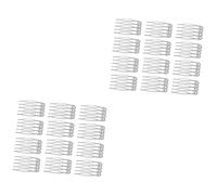 Beavorty 2 Set Di Pettini Per Alla Moda in Argento A Cinque Denti Accessori Per Fatti A Mano E Durevoli Per Le Donne 50 Pezzi * 2