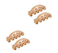Beavorty 2 Set Per Gambe Dispositivo Cervicale Per Muscoli E Corpo Macchina Con Rulli Appuntiti Giunto A Rulli Dita Spina Dorsale Barella Per La Schiena Legno 2 pezzi * 2