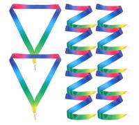 Beavorty 20 Pezzi Nastri al Collo Gancio Triangolare 2,5x90 Cm, Cordini per Medaglie Leggeri e Versatili per Eventi Sportivi e Feste, Nastro Premio Concorso per Uso Interno ed Esterno