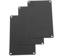 Beavorty 20 Pezzi Targhette Alta Durabilità per Incisione Rettangolari in Alluminio Nero e Design Personalizzabile per Etichettatura di e Scrivanie Ufficio