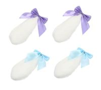 Beavorty 2paia Fermaglio Per Capelli Forma Di Coniglio in Peluche Con Fiocco Molletta Per Capelli Da Cosplay Elegante e Confortevole