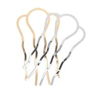 Beavorty 2pezzi Bastoncini Per Capelli Intrecciati in Lega Di Zinco Denti Per Chignon e Acconciature Francesi Accessori Vintage Per Donne