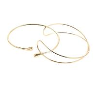 Beavorty 2pezzi Bracciale Rigido Minimalista per Donna Set da Catena Gioielli Eleganti Tendenza per Braccio Design Aperto e Regolabile per Feste e Occasioni Speciali
