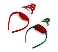 Beavorty 2pezzi Cercchietti Natalizi per Capelli Decorazioni Natalizie Copricapi Natalizi Accessori per Capelli Cercchietti per Design Delicato