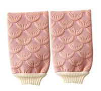 Beavorty 2pezzi Esfolianti Per Doccia Mitten Rosa Per Schiena Della Accessori Per Bagno Rimuovi Impurità e Per Tutti Tipi