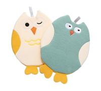 Beavorty 2pezzi Genti da Bagno per Ragazzo Ragazza in Cotone e Poliestere Asciugamani da Doccia Motivi Cartoni Animati Scrub per Bagno per Pulizia