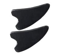 Beavorty 2pezzi Gua Sha Massaging Board Antler Design Natural Scraping Plate for Facial Massage Heart-shaped Relaxation Tool for Friends and Family