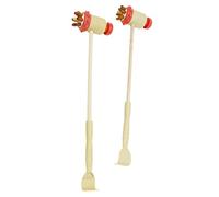 Beavorty 2pezzi Martello Da Terapia Percussione in Legno Massaggiatore Portatile Per Schiena e Corpo Sicuro e Durevole Design Ergonomico Per Uso Manuale Casa Ufficio e Viaggio