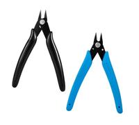 Beavorty 2pezzi Pinze Per Manicure in Acciaio Inossidabile Per Rimozione Decorazioni Unghie e Gioielli Tronchese Punta Diamantata