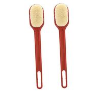 Beavorty 2pezzi Spazzola da Bagno Curva Setole Flessibili per Esfoliazione e Massaggio Anticellulite di Spazzole per Schiena Dopo Bagno