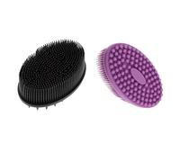 Beavorty 2pezzi Spazzola Da Massaggio Da Bagno Due Lati Per Pulizia Dei Capelli Spazzola Per Capelli Da Bagno Multifunzionale Massaggiatore Per Pulizia Del Capelluto