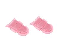 Beavorty 2pezzi Spazzola Massaggiante Silicone Per Doccia Guanti Esfolianti Per Corpo Massaggio Profondo e Pulizia Della Strumento Antiscivolo Per Schiena Gambe e Spalle
