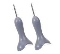 Beavorty 2pezzi Strumento Stilo Braille in Penna per Scrivere Braille Ausilio per Imparare per Non Vedenti Adatto per Casa e Classe Grigio