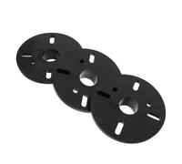 Beavorty 3 Adattatori per Tweeter a Tromba in Plastica Filettatura Interna ed Esterna da 100 Mm, Convertitori Audio per Alti per Sistemi Audio da Palco, Componenti per