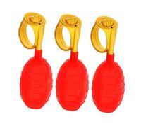 Beavorty 3 Pezzi Anelli Spruzzatori d'Acqua Rossi Giocattoli Scherzosi per Feste Giocattoli Parodia Anello Spray per Scherzi di Pesce D'aprile e Intrattenimento Sociale