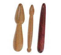 Beavorty 3 Pezzi Bastoncini da Massaggio in Legno per Spalle e Collo, Massaggiatore Multifunzionale per Tutto Corpo, Comfort sulla Pelle, per Guardare la Tv o Ascoltare Musica