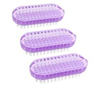 Beavorty 3 Pezzi spazzola per la unghie per unghie impugnare spazzolino per unghie per scrub unghie strumento per la unghie