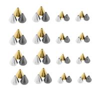 Beavorty 3 Scatole Nail Spikes Punk Vintage in Metallo Charms per Unghie con Borchie Cono Piatte Accessori DIY Manicure per Party e Salone