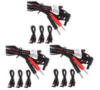 Beavorty 3 Set Cavo Dell'elettrodo Connettori Pin Da 2 Mm Cavi Per Per Macchine Terapeutiche Collegare I Cavi Per La Macchina Da Massaggio Cavo Per Dispositivi Pvc 4 Pezzi*3