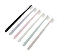 Beavorty 3 Set Di Mini Spazzolini Manuali Per Adulti Spazzolini Con Puntini in Rilievo Per La Pulizia Della Lingua Set Di Spazzolini Da Viaggio Compatti 6 Pezzi*3
