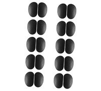 Beavorty 3 Set Naselli Per Occhiali Custodia Per Occhiali Da Sole Supporti Per Naso Per Occhiali Detergente Per Occhiali Porta Occhiali Intorno Al Collo Black Gel Di Silice 10 Paia*3