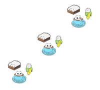 Beavorty 3 Set Spilla A Forma Di Gatto Carino Decorazione Con Animale Smalto Spilla A Forma Di Gatto Peluche Hello Decor Spilla A Forma Di Cartone Animato Giocattoli 3 pezzi*3