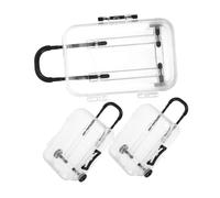 Beavorty 3pezzi Mini Valigia Trasparente Portagioie Organizer Portatile Per Viaggi e Stoccaggio Domestico Piccola Scatola Plastica Per Orecchini e Ciglia