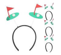 Beavorty 4 Pezzi Fascia Per Tifoso Da Golf Banche Carine Fasce Per Le Donne Fasce Uniche Bande Per Capelli Per Ragazze Fascia Per Cosplay Green