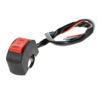Beavorty 4 Pezzi Interruttore Pulsante per Moto Nero Design Manubrio, Commutatore LED per Luci Abbaglianti e Anabbaglianti, Materiale Plastico e Metallo, per Guida Sicura