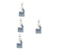 Beavorty 4 Pezzi Mini Portamonete Gufi PU Morbida con Portachiavi Portamonete e Zaino Decorativo per Custodia per Monete Design Giocoso e Durevole