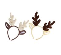 Beavorty 4 Pz fascia di corno hair charms hair jewelry Boppers per la testa di Babbo Natale copricapo di adorabili copricapi di Natale decorazioni per fascia in corno di natale