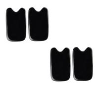 Beavorty 4 Pz piatto raschiante in corno di bufalo p black Strumento di idratazione facciale raschiare il corno di bufalo consiglio per la della pelle tavola raschiante