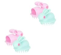 Beavorty 4 Pz Spazzola Per Shampoo Per Bambini Scrubber Da Bagno Per Spazzola Per Neonato Raschietto Per Massaggi Capelluto Pennello Esfoliante Gel Di Silice