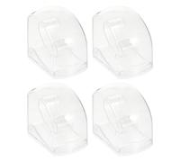 Beavorty 4 Scatole Porta Orologi Trasparenti in Plastica Rigida, Custodia Portaoggetti per Orologi e Gioielli, Contenitore Espositivo Multifunzione per Uso Personale e Commerciale