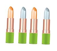 Beavorty 4 Set Di Rossetto Cosmetico Per Labbra Secche Lucidalabbra Idratante Rossetto Che Cambia Temperatura Per Le Labbra Per Donna 2 Pezzi * 4