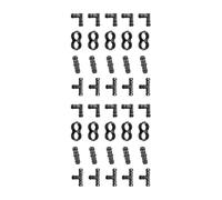 Beavorty 40 Pezzi Raccordi per Irrigazione a Goccia 16mm in Pp Resistenti, Connettori Gomito e Giunti per Irrigazione Agricola e Giardinaggio, Kit Completo Anti-perdita per Tubi Flessibili