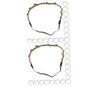 Beavorty 40 Pz Ghirlanda in Rattan Fascia Fascia Per Con Ghirlanda Copricapo Intrecciato a Foglie Fasce Per Bomboniere Fasce Floreali Attorcigliare La Corda