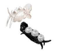 Beavorty 4pezzi Piccole Mollette Per Capelli Da Donna Mollette Artiglio Molletta Per Capelli Posteriore Coda Di Cavallo Strumenti Per Styling Dei Perle