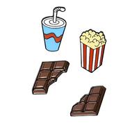 Beavorty 4pezzi Spille Creative in Lega Mini Badge Decorativi Per Abiti Borse e Fai Da Te Leggero Elegante e Versatile Per Accessori Moda