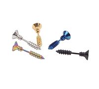 Beavorty 5 Pezzi Orecchini Anti-allergici Orecchini Personalizzati Orecchino Unisex Perno Dell'orecchio Orecchini Con Viti a Croce Piercing Orero in Acciaio Inossidabile