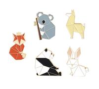 Beavorty 5 Pezzi Spilla Animale Estetico Per Ricamato Spille Animalier Ciondoli Con Spilla Da Balia Distintivi Decorativi Distintivi Con Motivi Animali Pin Estetiche Lega