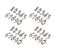 Beavorty 50 Pezzi Ciondoli Numeri Arabi 0-9 in Bronzo Antico, Accessori Fai da Te per Creazione Gioielli, Pendenti Decorativi per Bracciali e Portachiavi Artigianali