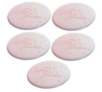 Beavorty 50 Pezzi Decorazione del badge distintivo rotondo perni distintivi Decorazione di compleanno per spillo Decorazioni di compleanno per ragazze rosa