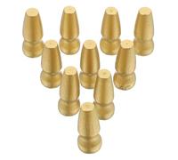 Beavorty 50 Pezzi Portabandiera in Legno Color Oro per Sostituzione Testa Bandiera, Accessorio per Pennone senza Batterie, per Fiere e Strade Commerciali