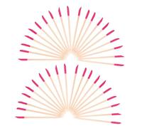 Beavorty 50 Pezzi Strumenti per manicure bastoncini per lucidare unghie spacciatori di chiodi per unghie in legno spingi cuticole in legno Roseo