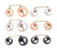 Beavorty 6 spille con perle artificiali, spille da donna per maglioni e scialle, anti-esposizione, spille da balia per pantaloni, per donne e ragazze (stile misto)