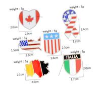 Beavorty 6pezzi Spilla Da Del Paese e Mappa Del Decorazione Per Costumi Piccolo Realizzata in Materiale Di Resistente e Duraturo Lavorazione Raffinata e Dei