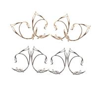 Beavorty 8 Pezzi Elf Ear Non Piercing Clip Earrings in And Lightweight Alloy Fairy Ear Jewelry For Renaissance Party Cosplay And Wedding Accessory